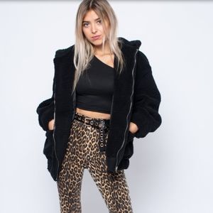 henrigirl Oversize Teddy Jacket Size Medium